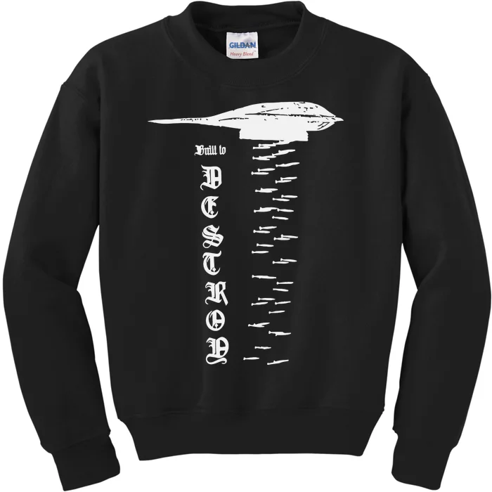 Bomber Built To Monstermax Kids Sweatshirt