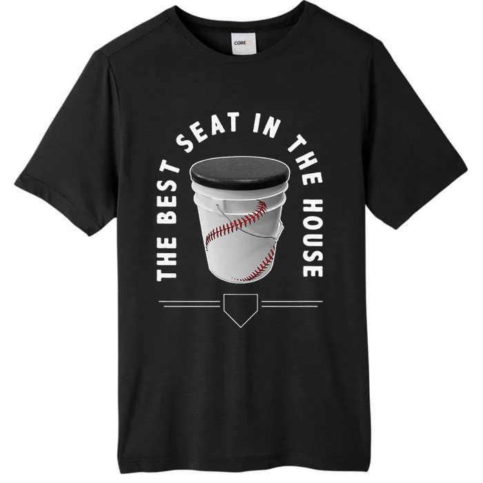 Baseball Bucket The Best Seat In The House Sports ChromaSoft Performance T-Shirt