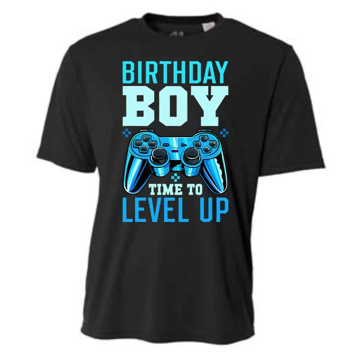 Birthday Boy Time To Level Up Matching Video Gamer Birthday Cooling Performance Crew T-Shirt