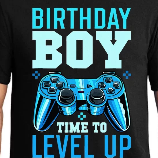 Birthday Boy Time To Level Up Matching Video Gamer Birthday Pajama Set