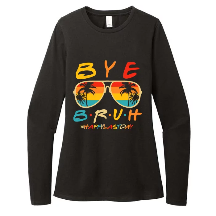 Bye Bruh Teacher Happy Last Day of School Hello Summer Womens CVC Long Sleeve Shirt