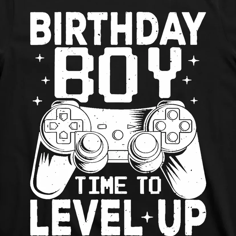 Birthday Boy Time To Level Up Party Gift Video Gaming T-Shirt