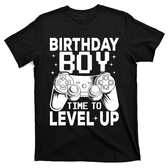 Birthday Boy Time To Level Up Party Gift Video Gaming T-Shirt