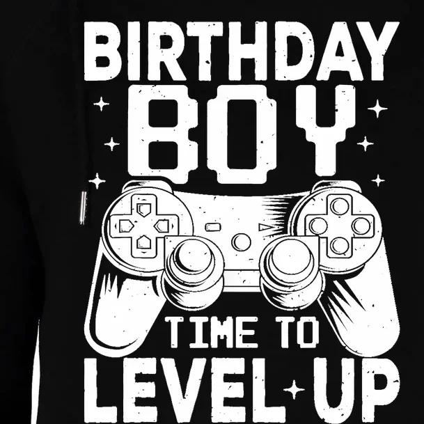 Birthday Boy Time To Level Up Party Gift Video Gaming Womens Funnel Neck Pullover Hood