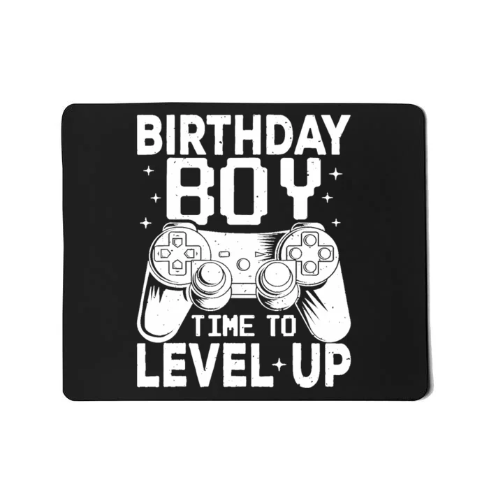 Birthday Boy Time To Level Up Party Gift Video Gaming Mousepad