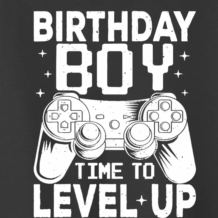 Birthday Boy Time To Level Up Party Gift Video Gaming Toddler T-Shirt