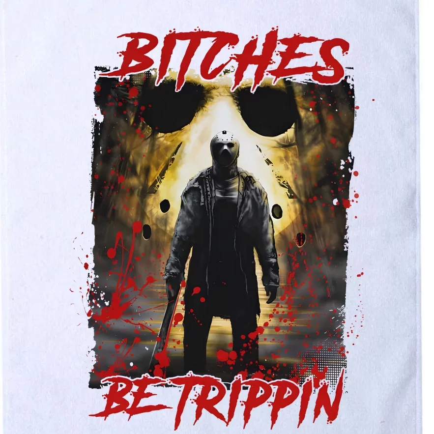 Bitches Be Trippin Horror Character Halloween Platinum Collection Golf Towel