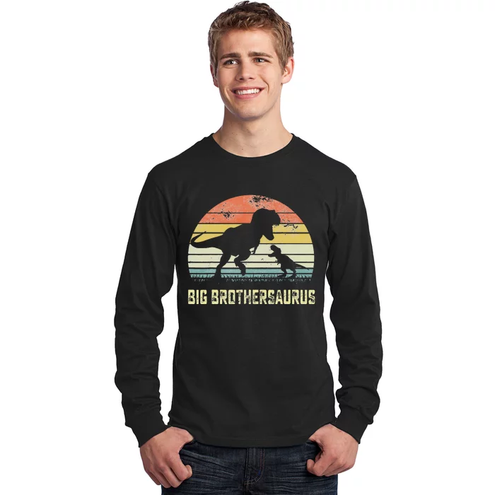 Big Brothersaurus T Rex Dinosaur Big Brother Saurus Family Long Sleeve Shirt