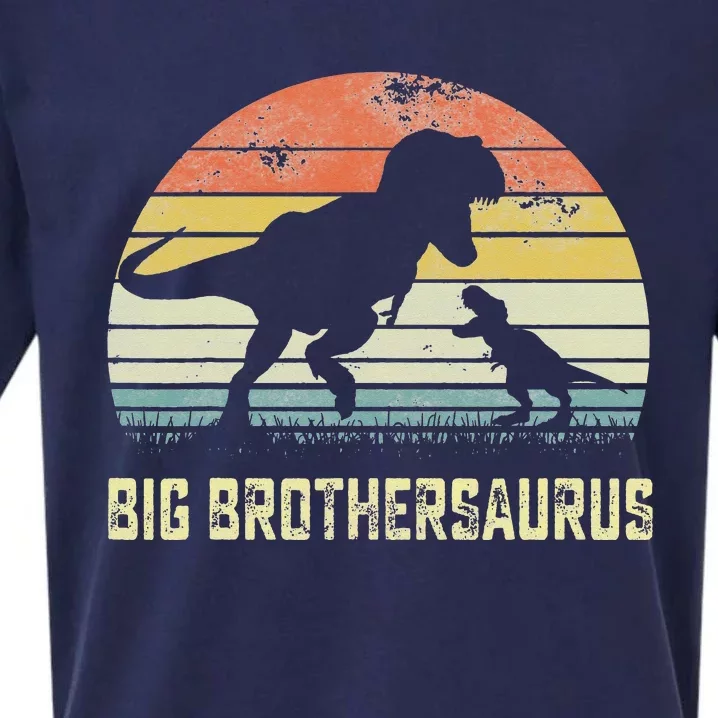 Big Brothersaurus T Rex Dinosaur Big Brother Saurus Family Sueded Cloud Jersey T-Shirt