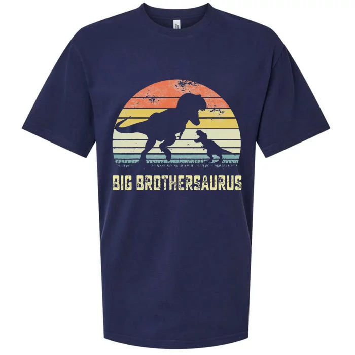 Big Brothersaurus T Rex Dinosaur Big Brother Saurus Family Sueded Cloud Jersey T-Shirt