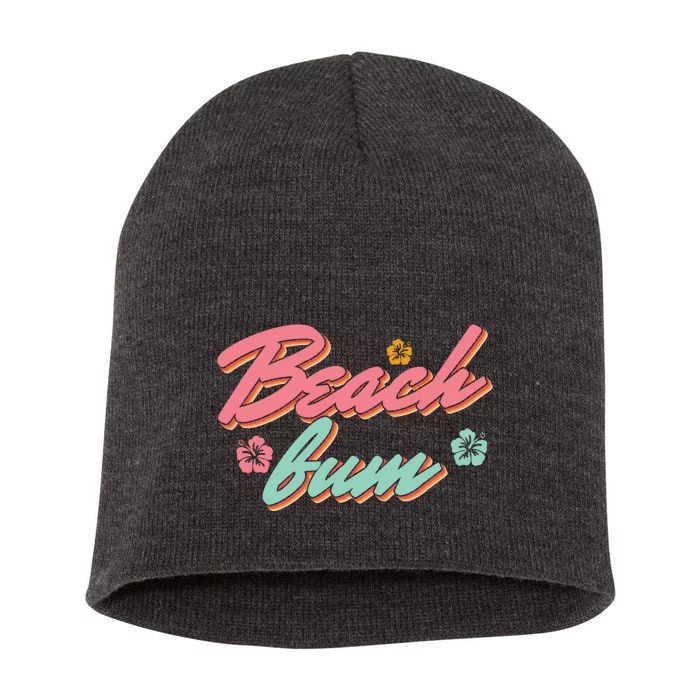 Beach Bum Tropical Short Acrylic Beanie