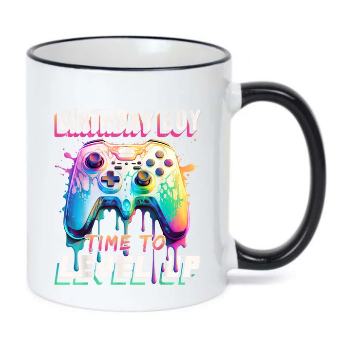 Birthday Boy Time To Level Up Video Game Birthday Party Black Color Changing Mug