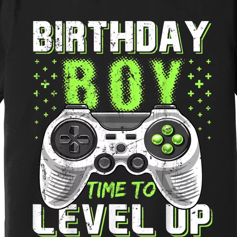 Birthday Boy Time To Level Up Video Game Birthday Gift Boy Premium T-Shirt