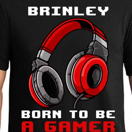 Brinley Born To Be A Gamer Personalized Great Gift Pajama Set