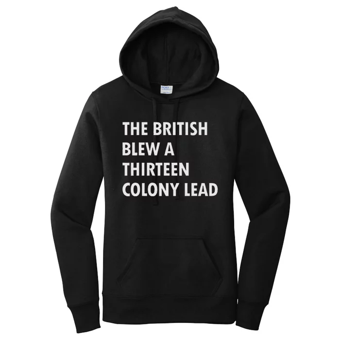 British Blew Thirteen Colonies 1776 Women's Pullover Hoodie