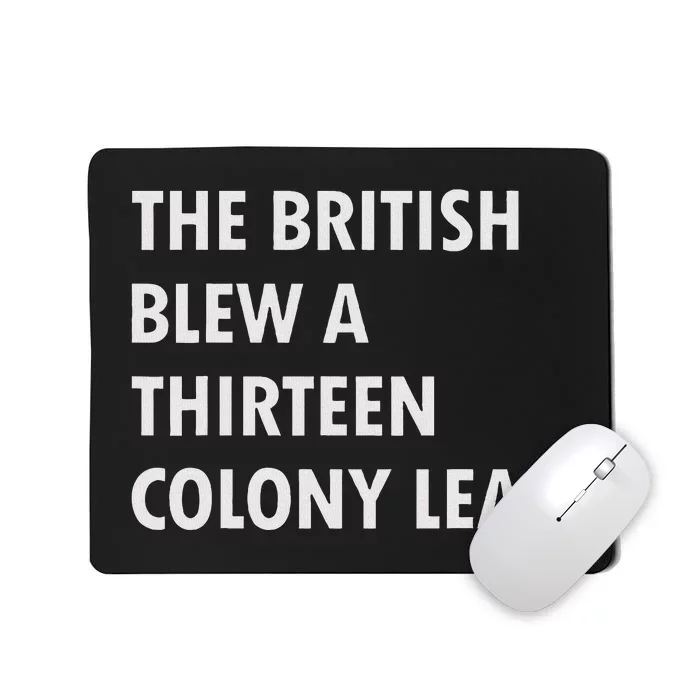 British Blew Thirteen Colonies 1776 Mousepad