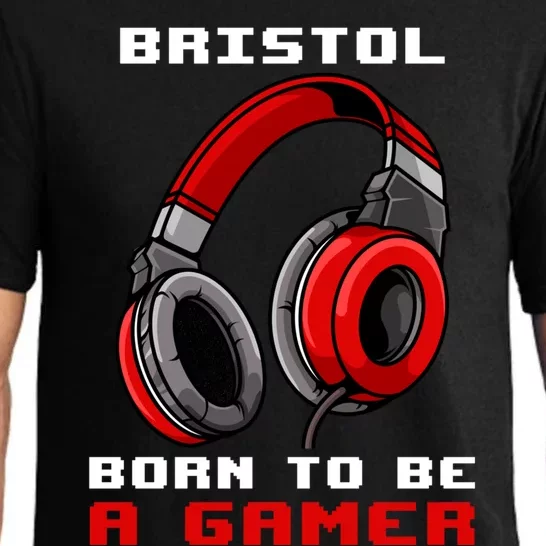 Bristol Born To Be A Gamer Personalized Gift Pajama Set