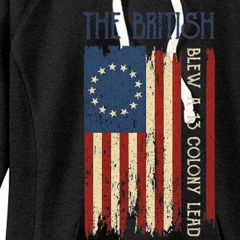 British Blew Thirteen Colony Revolutionary Women's Fleece Hoodie