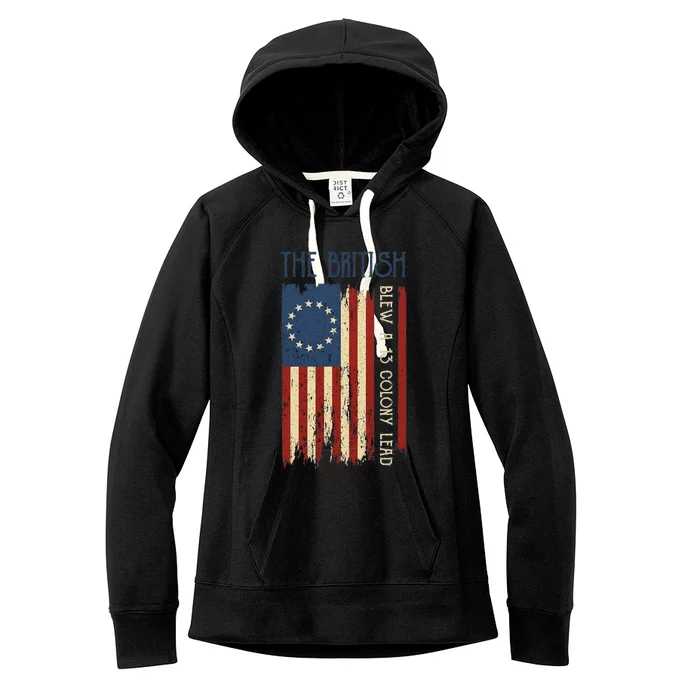 British Blew Thirteen Colony Revolutionary Women's Fleece Hoodie