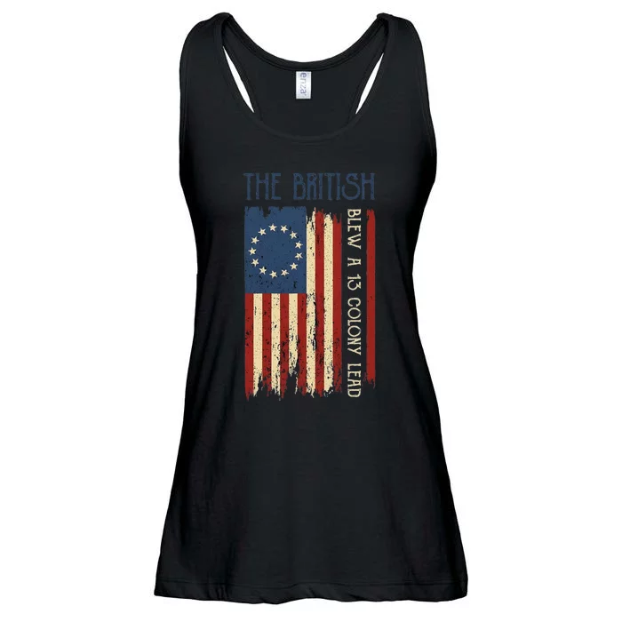 British Blew Thirteen Colony Revolutionary Ladies Essential Flowy Tank