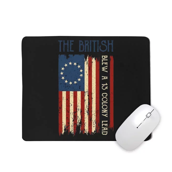 British Blew Thirteen Colony Revolutionary Mousepad