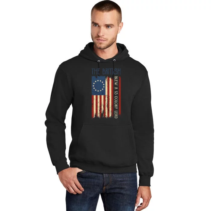 British Blew Thirteen Colony Revolutionary Tall Hoodie