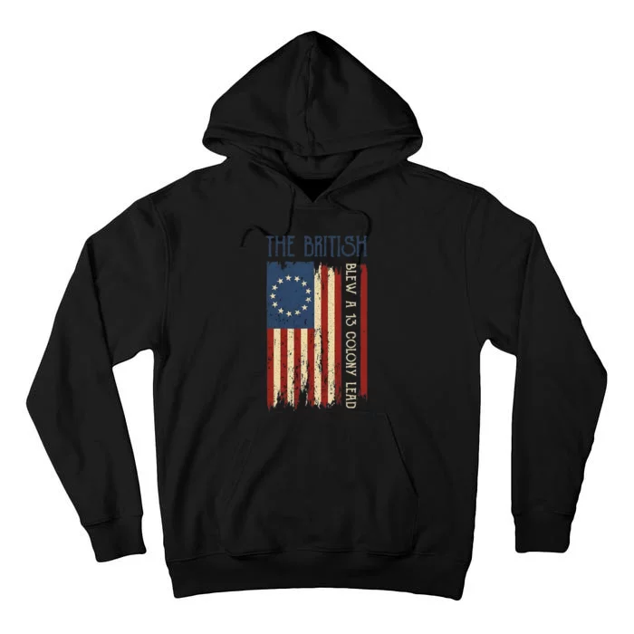 British Blew Thirteen Colony Revolutionary Tall Hoodie