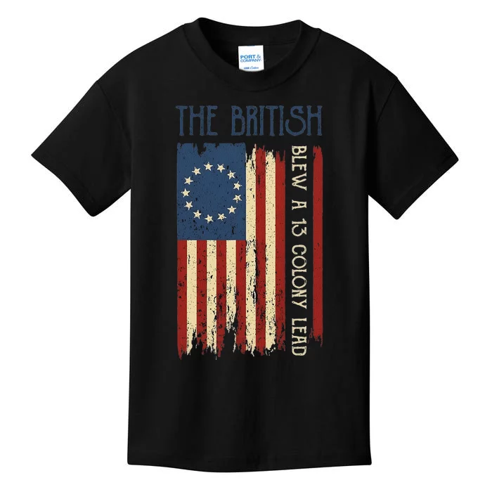 British Blew Thirteen Colony Revolutionary Kids T-Shirt