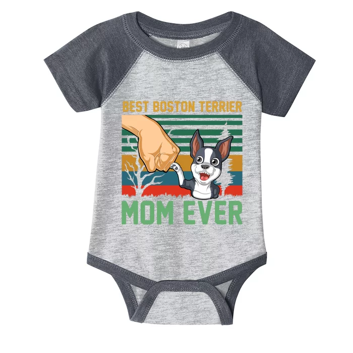 Best Boston Terrier Mom Ever Infant Baby Jersey Bodysuit