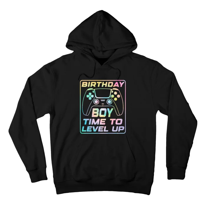 Birthday Boy Time To Level Up Funny Birthday Gamer Hoodie