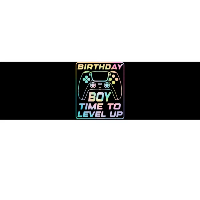 Birthday Boy Time To Level Up Funny Birthday Gamer Bumper Sticker