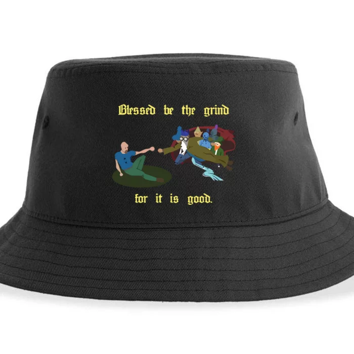 Blessed Be The Grind For It Is Good Sustainable Bucket Hat