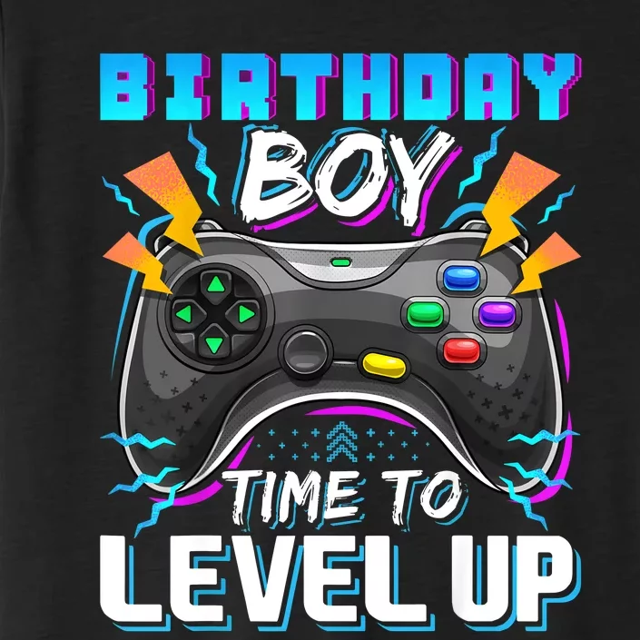 Birthday Boy Time To Level Up Video Game Birthday Gift Boy ChromaSoft Performance T-Shirt