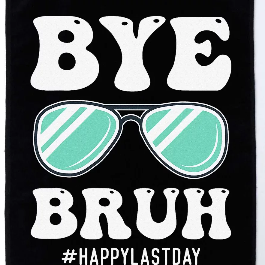 Bye Bruh Teacher Happy Last Day of School Hello Summer Funny Platinum Collection Golf Towel