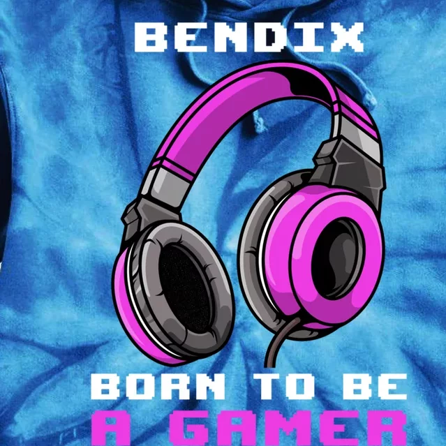 Bendix Born To Be A Gamer Personalized Cute Gift Tie Dye Hoodie