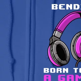 Bendix Born To Be A Gamer Personalized Cute Gift Full Zip Hoodie