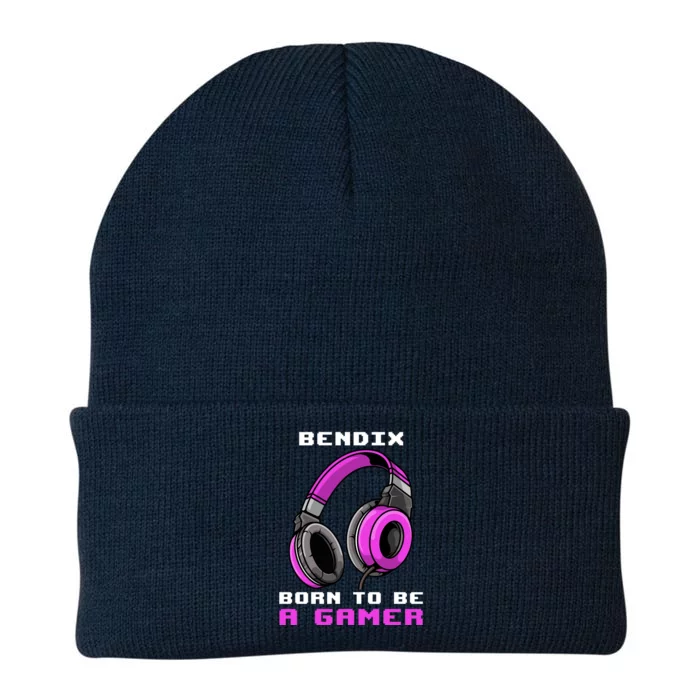 Bendix Born To Be A Gamer Personalized Cute Gift Knit Cap Winter Beanie