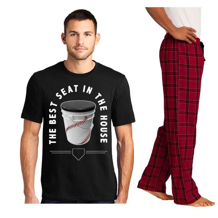 Baseball Bucket The Best Seat In The House Sports Pajama Set