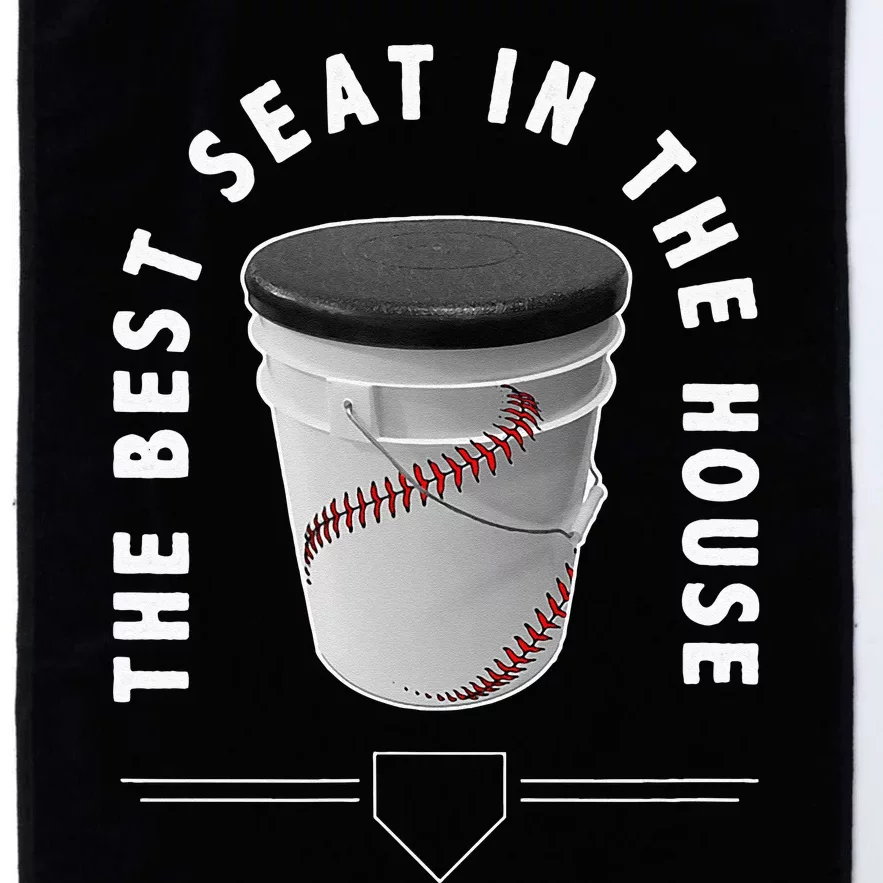 Baseball Bucket The Best Seat In The House Sports Platinum Collection Golf Towel