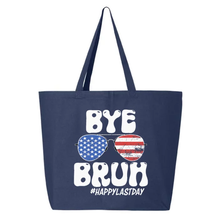 Bye Bruh Teacher Happy Last Day Of School Summer 25L Jumbo Tote