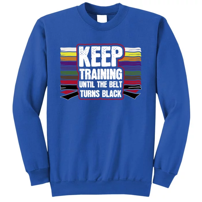 Black Belt Training Martial Arts Taekwondo Gift Idea Gift Tall Sweatshirt