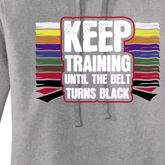 Black Belt Training Martial Arts Taekwondo Gift Idea Gift Women's Pullover Hoodie