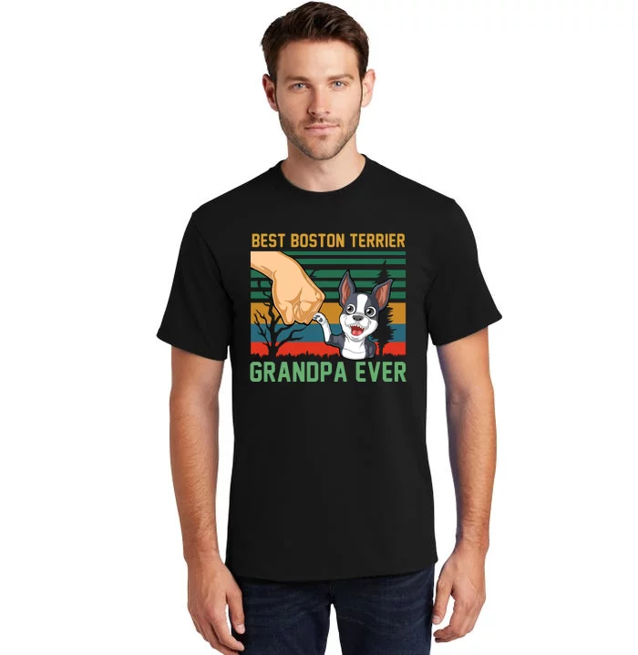 Best Boston Terrier Grandpa Ever Tall T-Shirt