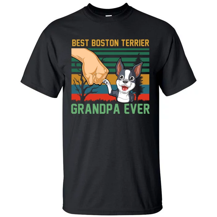 Best Boston Terrier Grandpa Ever Tall T-Shirt