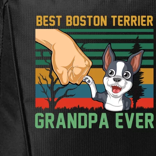 Best Boston Terrier Grandpa Ever City Backpack