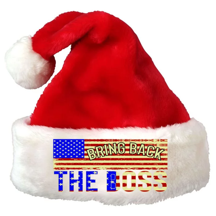 Bring Back The Boss Donald Trump Premium Christmas Santa Hat