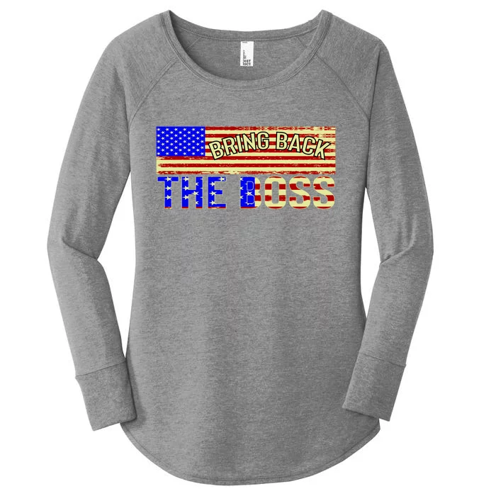 Bring Back The Boss Donald Trump Women's Perfect Tri Tunic Long Sleeve Shirt