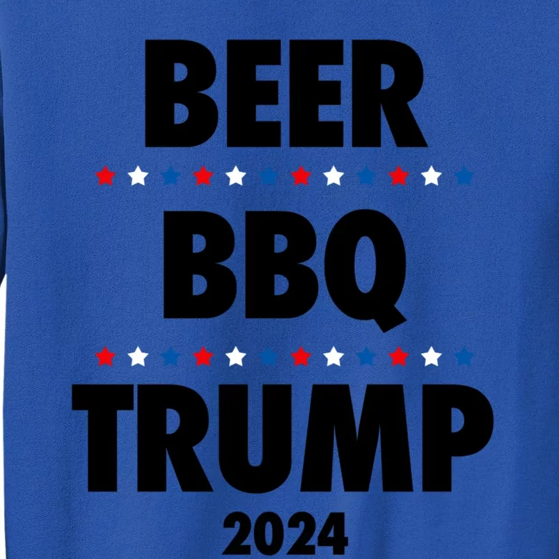 Beer Bbq Trump 2024 Election Gift Sweatshirt