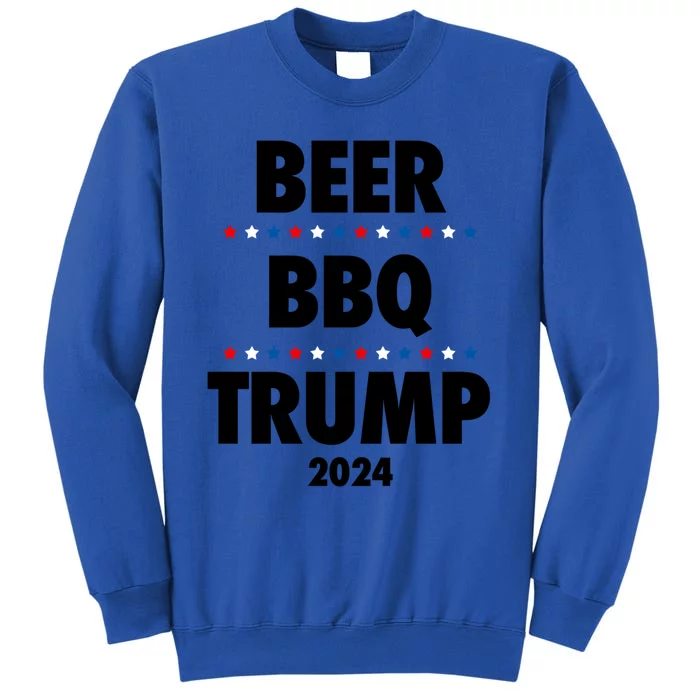 Beer Bbq Trump 2024 Election Gift Sweatshirt