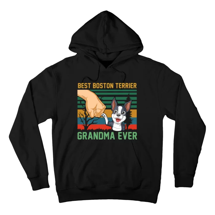 Best Boston Terrier Grandma Ever Hoodie